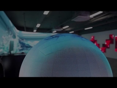 Écran sphérique LED P2.0mm Série 360 degrés Affichage à vue complète Tailles personnalisées