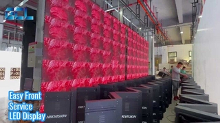 Écran LED d'intérieur : service avant et installation facile