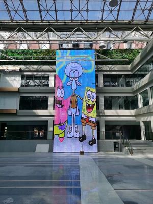 Écran LED transparent flexible personnalisé pour une installation facile à l'intérieur