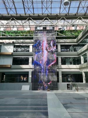 Écran LED transparent flexible personnalisé pour une installation facile à l'intérieur