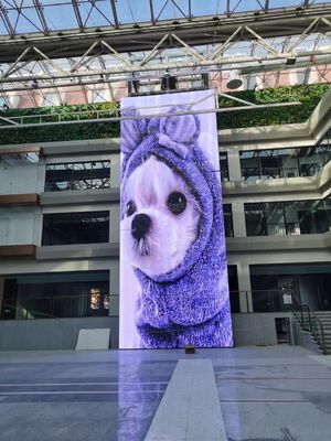 GCL Rideau intérieur mur LED transparent pour la publicité de la station de métro