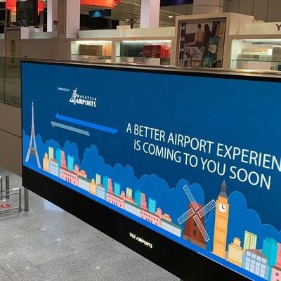 3840Hz Résolution intérieur affichage LED fixe Gspark haute définition pour la publicité commerciale