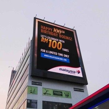 Économie d'énergie Écran d'affichage LED publicitaire Rideau flexible Écran LED P10