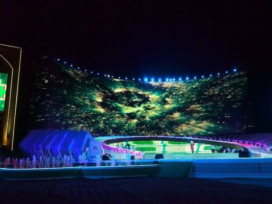P10 LED mur vidéo transparent avec angle de vision de 120 degrés 10000 heures de vie