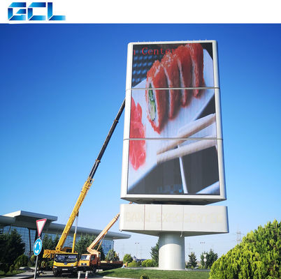 Taille personnalisée Écran LED de façade extérieure haute luminosité P6 avec alimentation moyenne