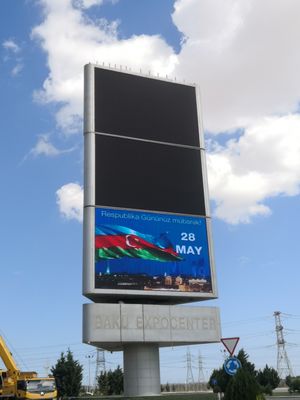 Écran d'affichage LED extérieur à défilement à l'énergie solaire avec télécommande et niveau de protection IP65