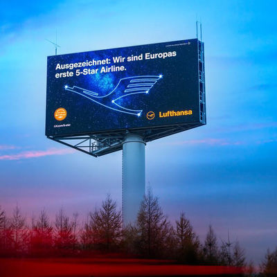Écran publicitaire extérieur à LED fixe à haute résolution