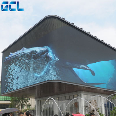 Haute luminosité 6500nits Panneau d'affichage LED extérieur Media GCL P6 HD LED Video Wall