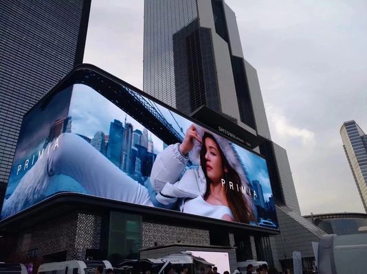 GCL P4mm P5.57mm P6.67 Affichage vidéo LED résistant à l'eau en extérieur incurvé Taille du panneau de signalisation 960*960 mm