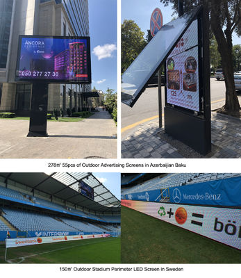Taille de l'armoire Affiche LED debout au sol Affiche vidéo P1.875 Affiche LED extérieure pour la publicité extérieure