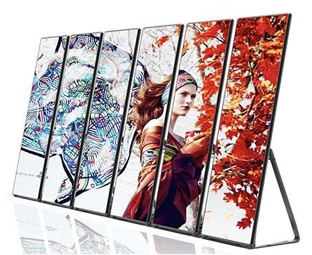 Affiche publicitaire à LED lenticulaire en aluminium acrylique pour un centre commercial