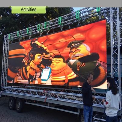 Gmars-P Location d'écran LED flexible pour le spectacle de scène, écran IP65 à LED imperméable à l'eau, avec structure en treillis