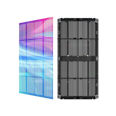 Tableau d'affichage à LED transparent IP65 argenté P15.6 avec taux de rafraîchissement élevé