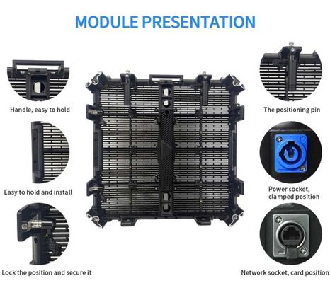 Gflow 500*500mm P3.9-7.8mm Affichage LED extérieur transparent à LED Rideau de filetage vidéo