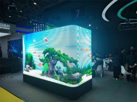 Écran LED extérieur 3D en forme de L et à angle droit Solution P4 P5.7mm Écran LED en aluminium imperméable à l'eau IP65 960*960mm Écran LED publicitaire extérieur