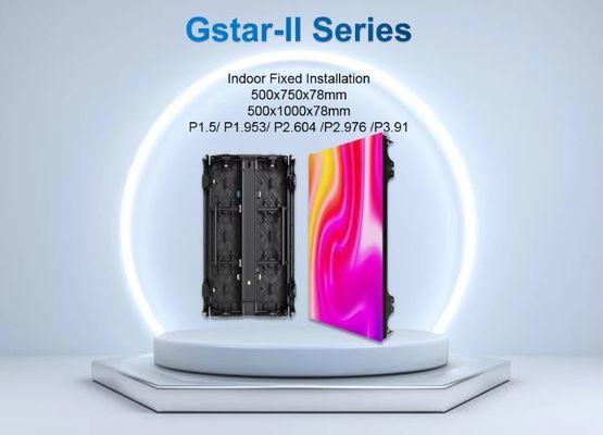 Paroi vidéo LED fixe à l'intérieur ultra-mince avec service de maintenance frontale 500*750mm Panneau LED 500*1000mm