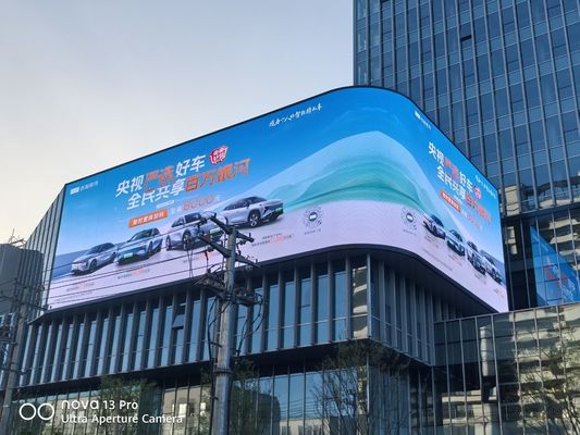 Écrans d'affichage LED extérieurs de haute qualité avec cartes de contrôle Nationstar Led et Nova P3.91mm P4.8mm Panneau d'affichage de bâtiment commercial