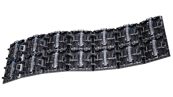 Écran d'affichage Gmars-P Refresh 7680Hz avec verrouillage d'arc pour la location en intérieur et en extérieur, capable d'assembler des arcs circulaires