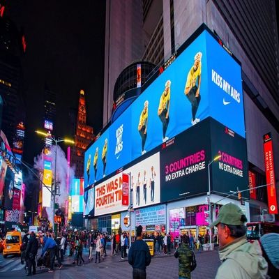 Économie d'énergie Écran d'affichage LED publicitaire Rideau flexible Écran LED P10