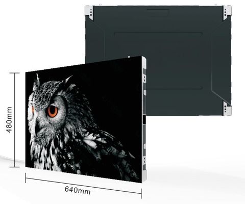 Signal de service avant fixe intérieur 2K P1.876mm p2mm 640*480 mm et redondance de puissance