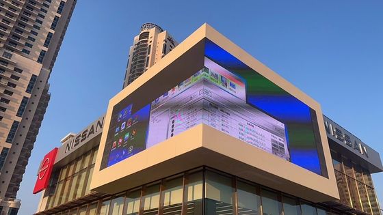 Tableau d'affichage à LED transparent IP65 argenté P15.6 avec taux de rafraîchissement élevé