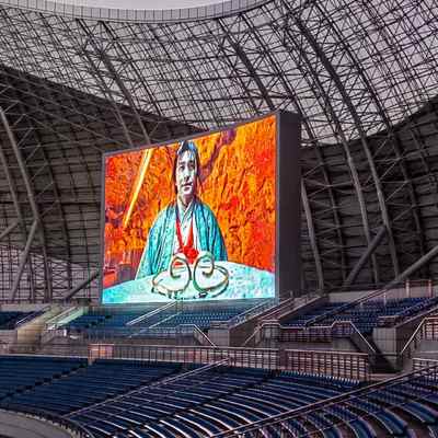 Grand centre sportif mur vidéo extérieur IP65 imperméable à l'eau 8000Nits haute luminosité et longue durée de vie