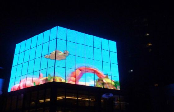 Bon prix DIP P15.6 Outdoor Thin, Lightweight And High Light Transmittance Grille Display For Glass Curtain Wall Installation en ligne