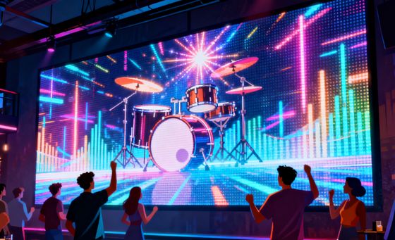 Écran LED de location professionnel avec taux de rafraîchissement de 7680 Hz, taille de cabinet de 500*1000 mm et maintenance frontale complète pour concerts et spectacles