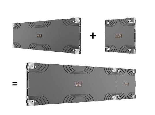 Mur vidéo LED HD d'intérieur avec taux de rafraîchissement élevé de 7 680 Hz et épissure à angle droit sans couture à 90° dans une armoire en aluminium moulé sous pression